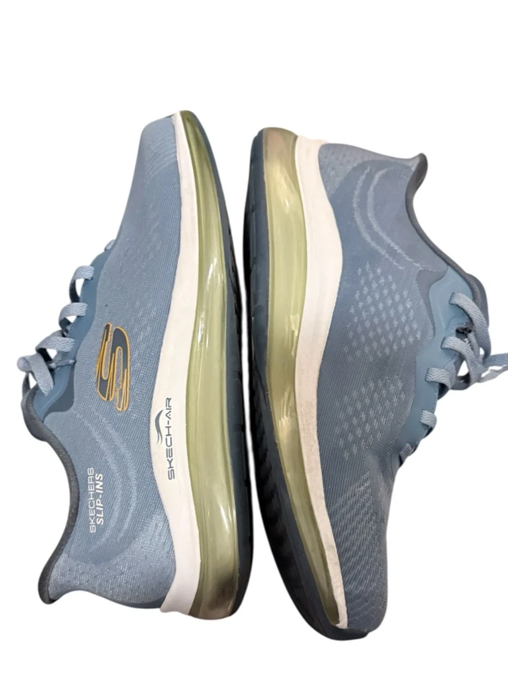 Sketchers Saire Hands Free sketch Air Element men’s 9 slip in blue sneakers